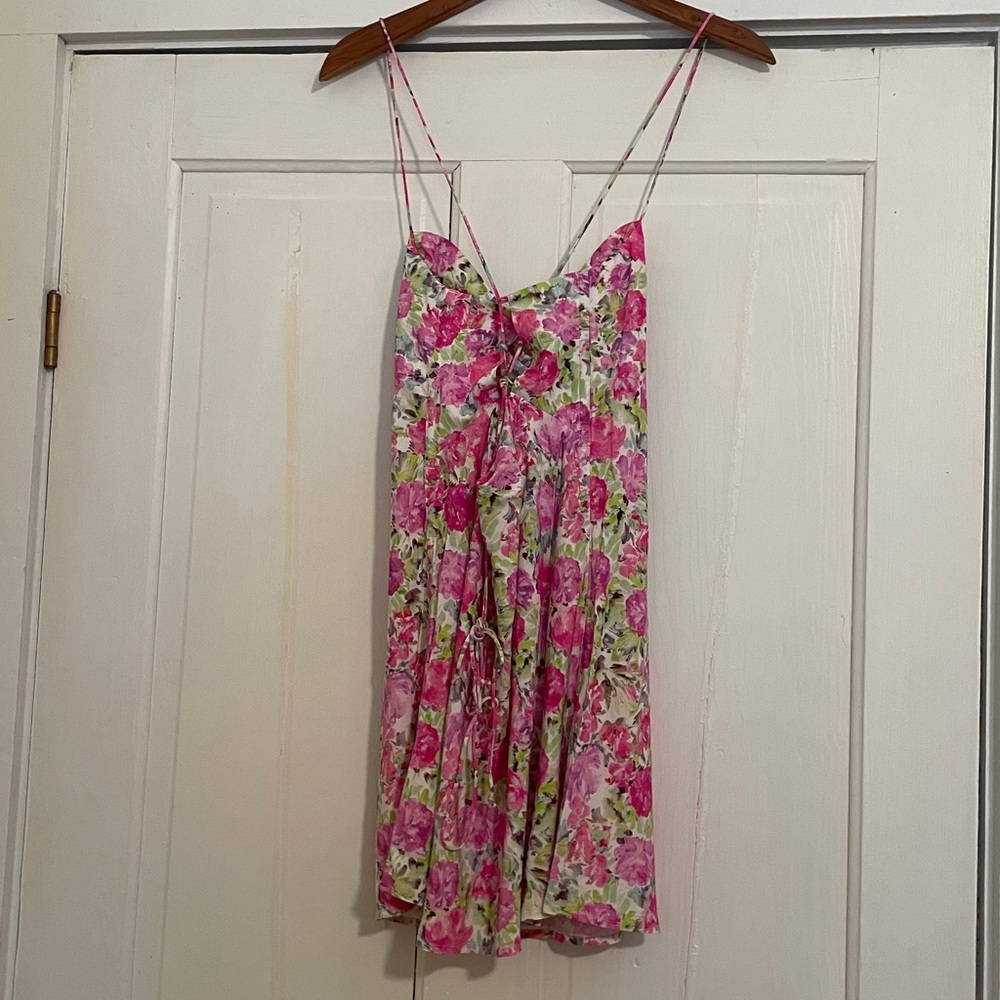 New For Love & Lemons Paulina Rose Fabric Mini Dress size Medium - Picture 7 of 11